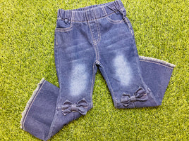 Dark Blue Bow-tie Jeans